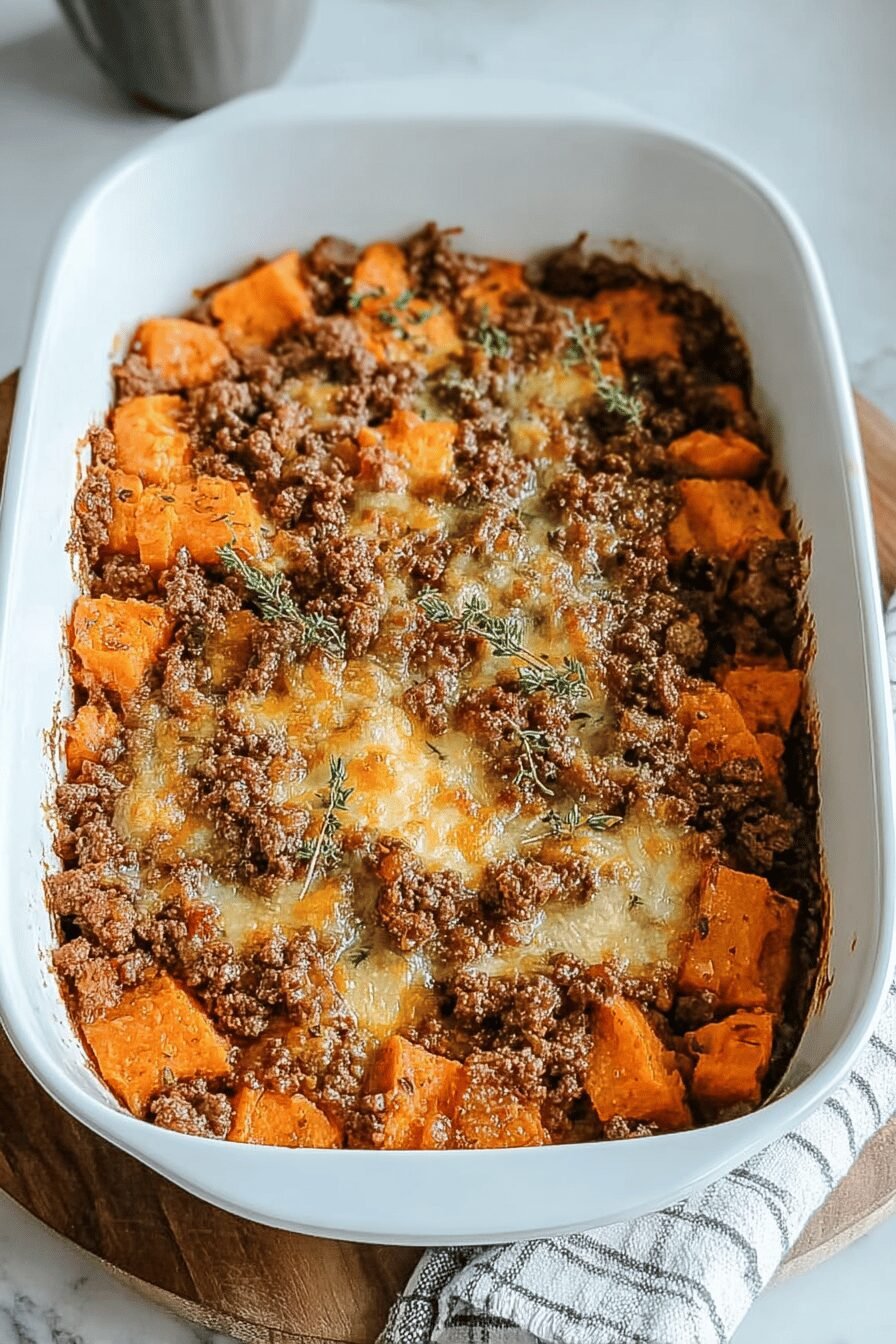 Sweet Potato Beef Casserole