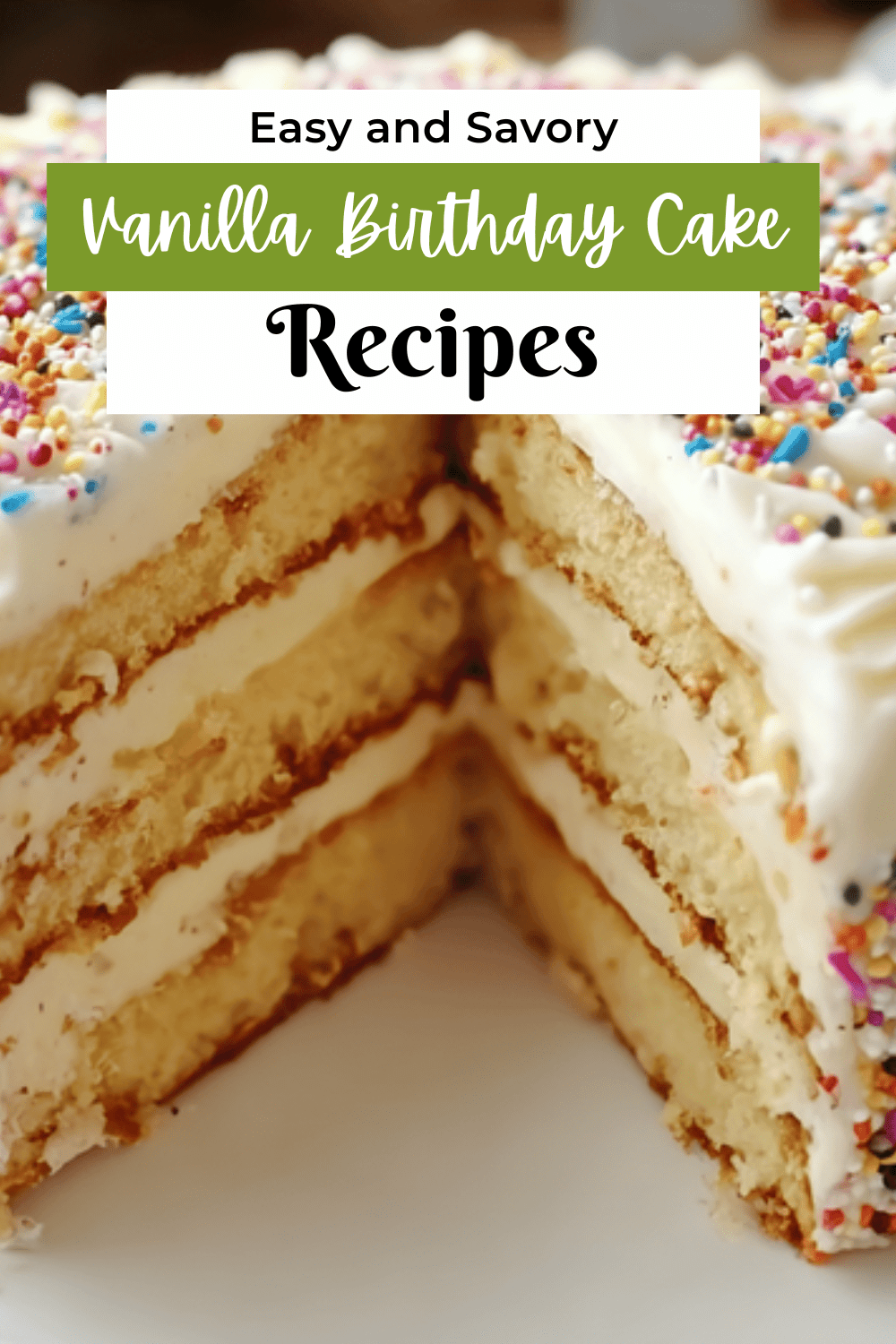 Vanilla Cake Recipe That Stays Moist And Delicious For Days 7 Vanilla Birthday Cake