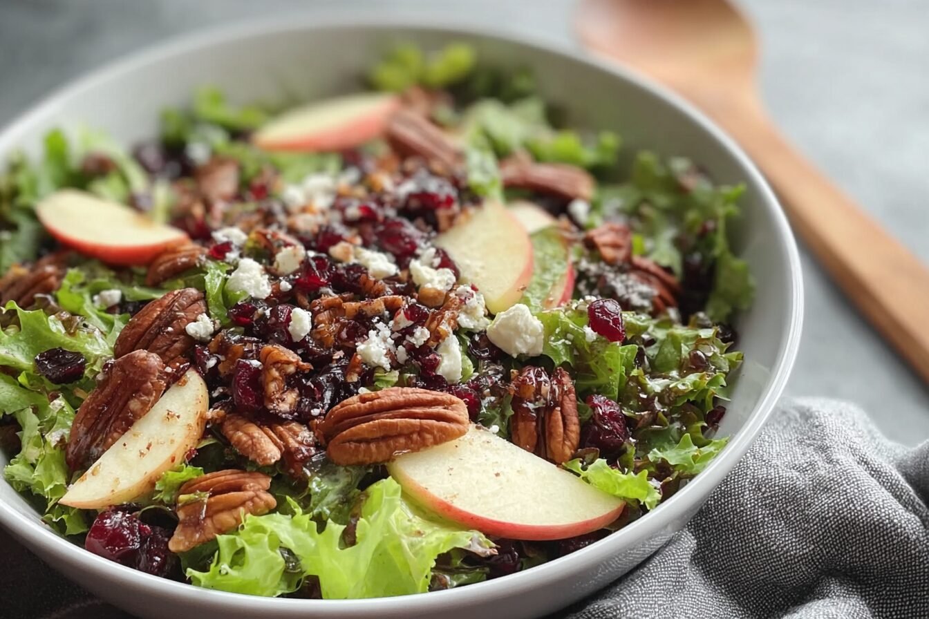 Apple Cranberry Pecan Salad Recipe With Fresh And Nutty Flavors 6 Apple Cranberry Pecan Salad
