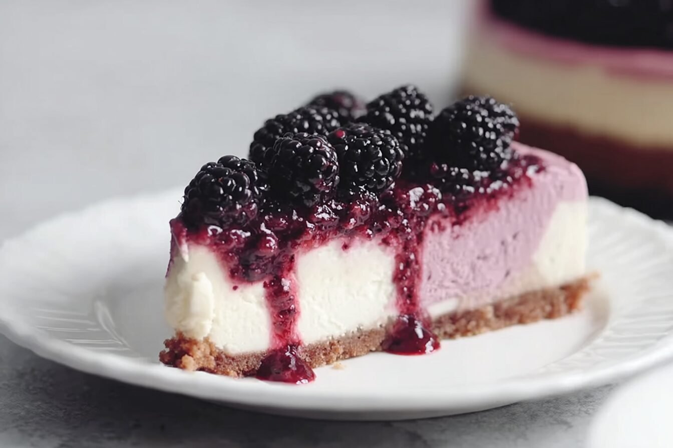 Blackberry Raspberry Cheesecake
