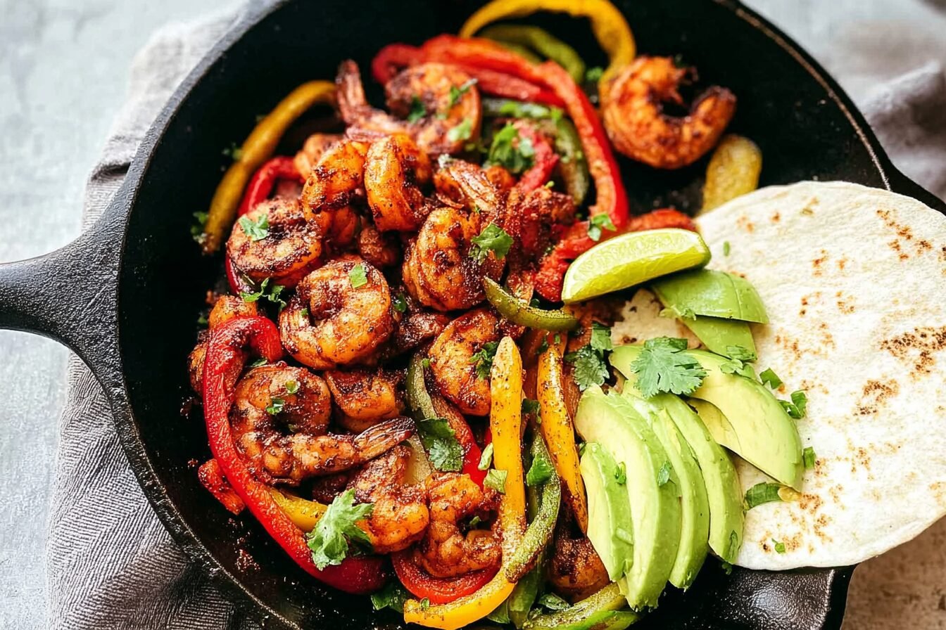 Blackened Shrimp Skillet Fajitas In 20 Minutes 6 Blackened Shrimp Fajitas