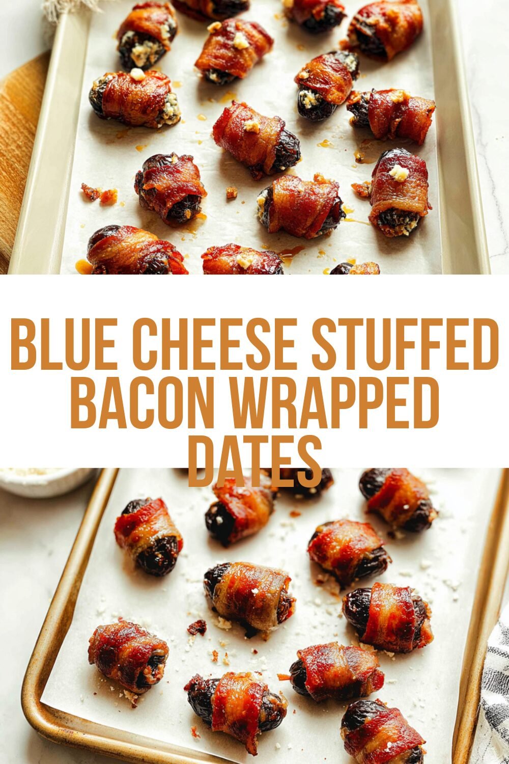 Blue Cheese Stuffed Bacon Wrapped Dates