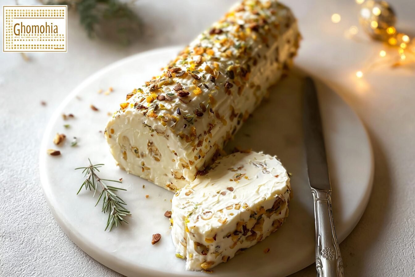 Christmas Cheese Log With Cranberries Pistachios Bacon And Honey Recipe 6 Cheese Log