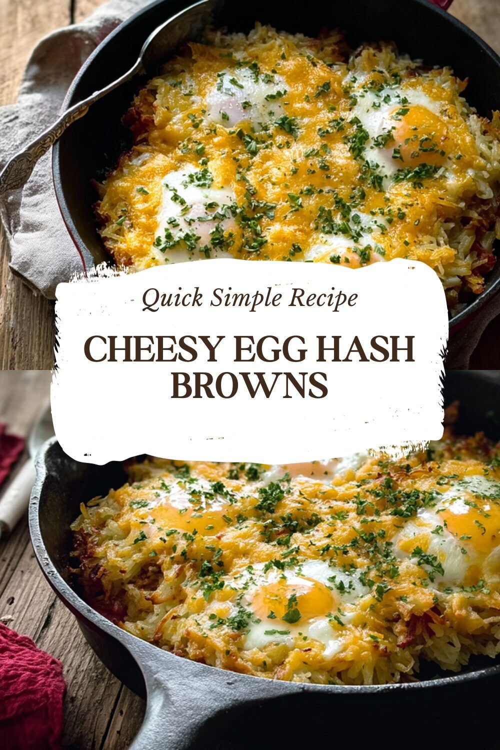 Cheesy Egg Hash Browns