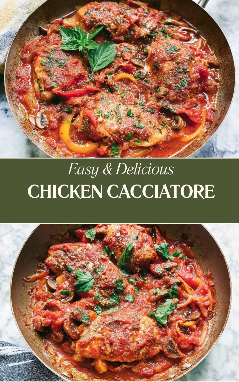 Easy Chicken Cacciatore Recipe Simple One Pot Dinner 7 Chicken Cacciatore