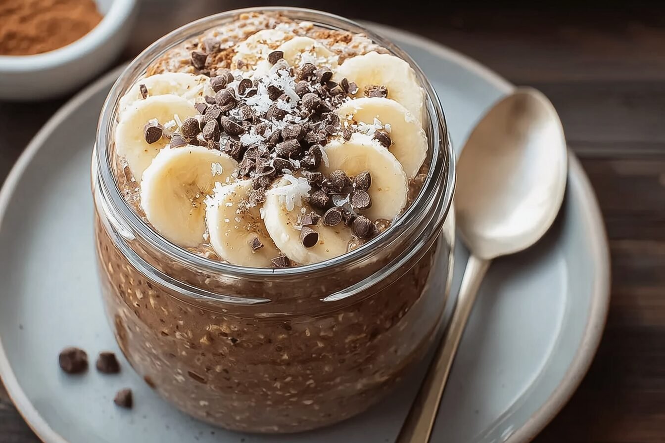 Chocolate Banana Overnight Oats
