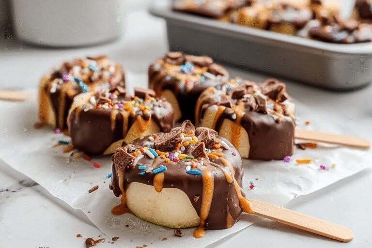 Chocolate Covered Caramel Apple Slices 18.Png