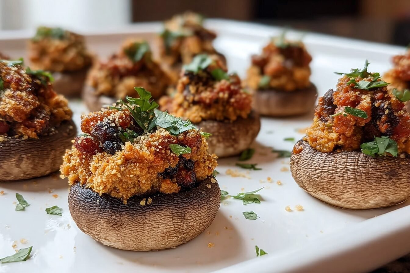 Chorizo Stuffed Mushrooms