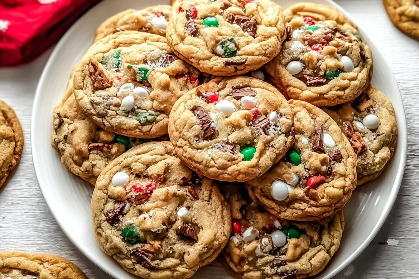 Christmas Kitchen Sink Cookies Recipe With Mixed Ingredients 6 Christmas Kitchen Sink Cookies