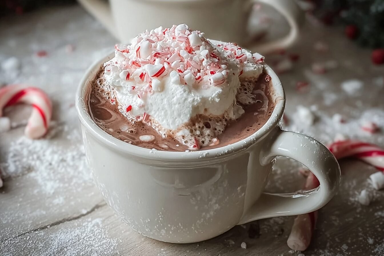 Christmas Peppermint Hot Chocolate