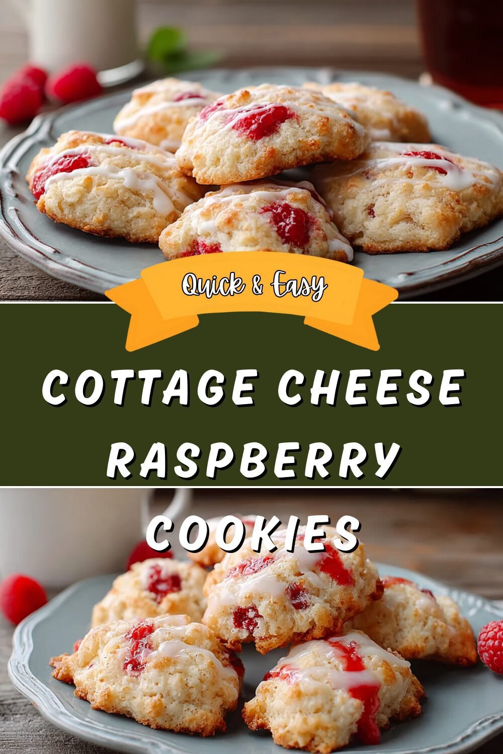 Cottage Cheese Raspberry Cookies