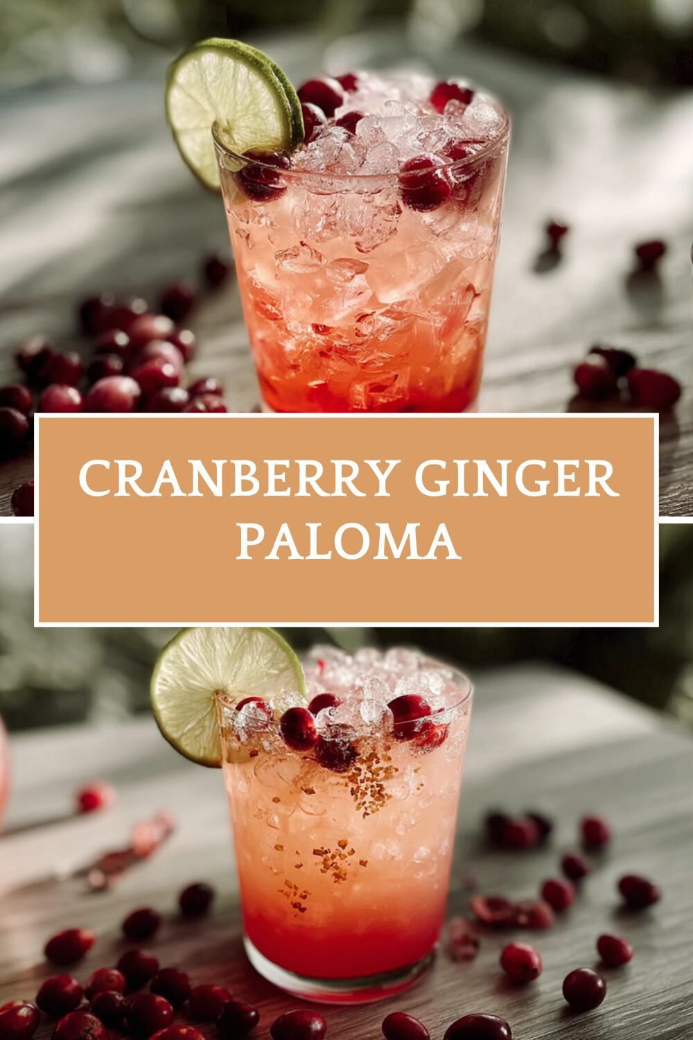 Cranberry Ginger Paloma