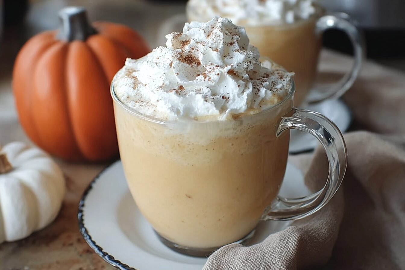 Crockpot Pumpkin Pie White Hot Chocolate