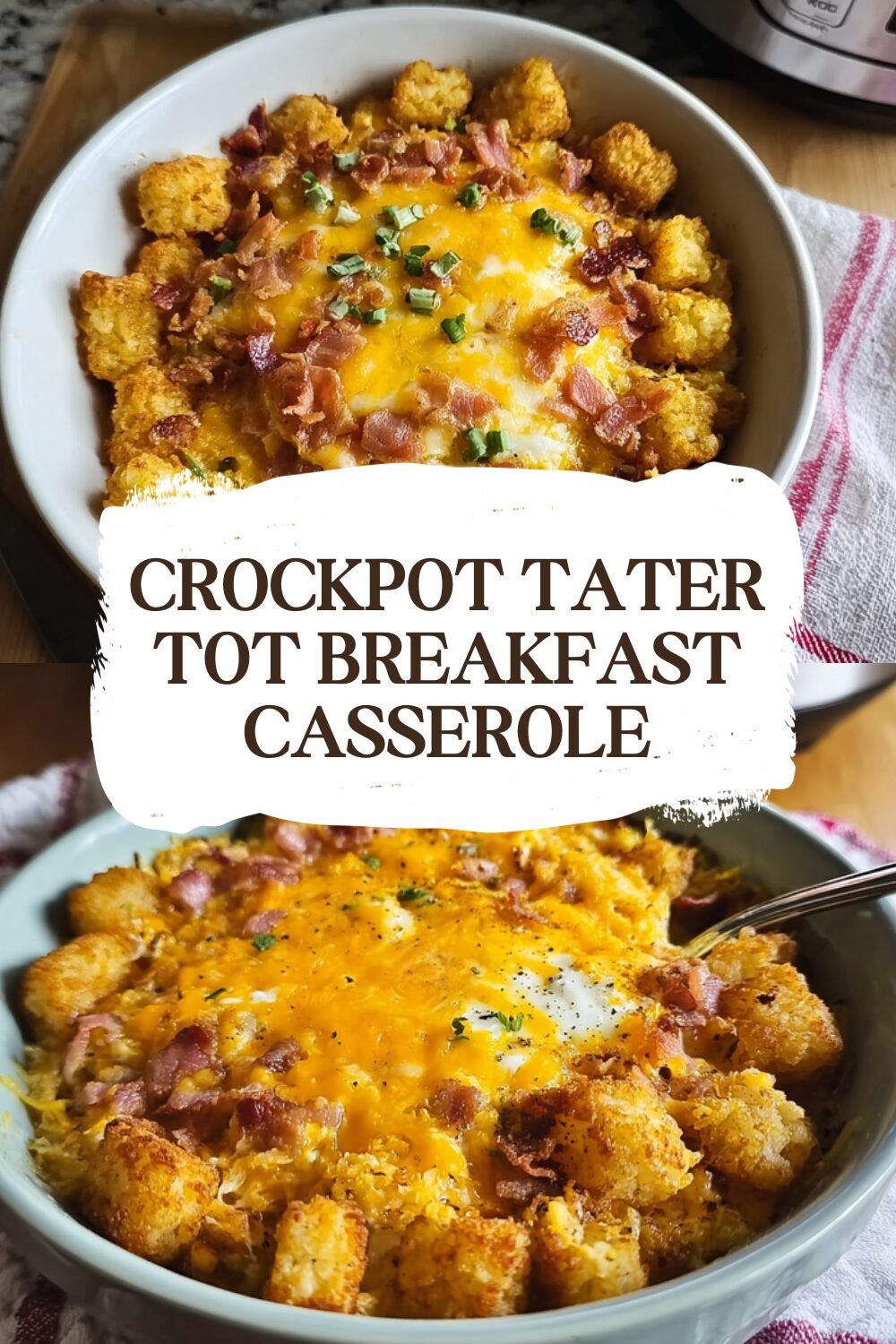 Crockpot Tater Tot Breakfast Casserole