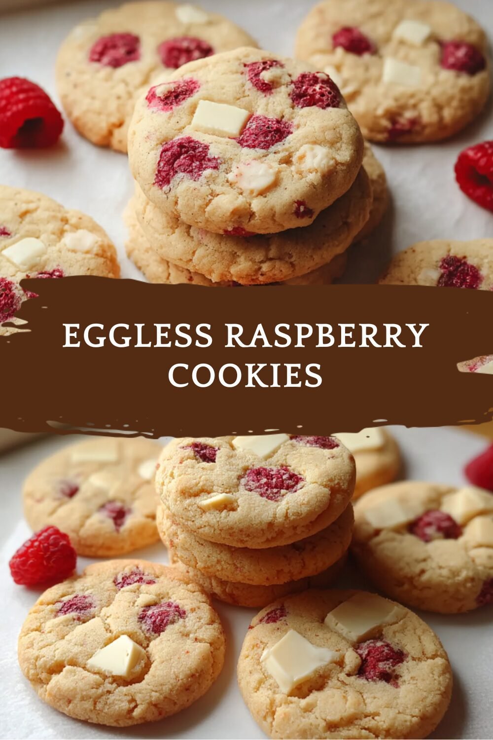 Eggless Raspberry Cookies