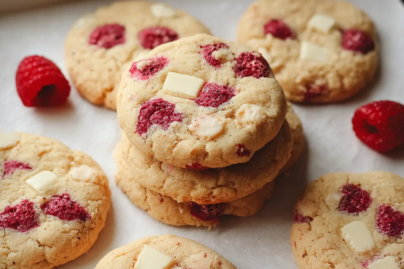 Eggless Raspberry Cookies
