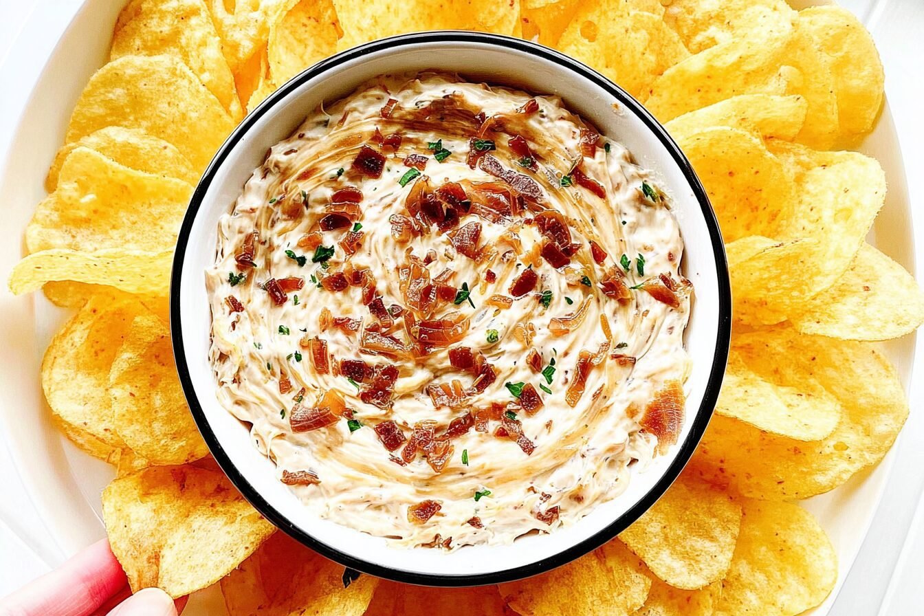 Homemade French Onion Dip Recipe With Creamy And Savory Flavors 6 French Onion Dip