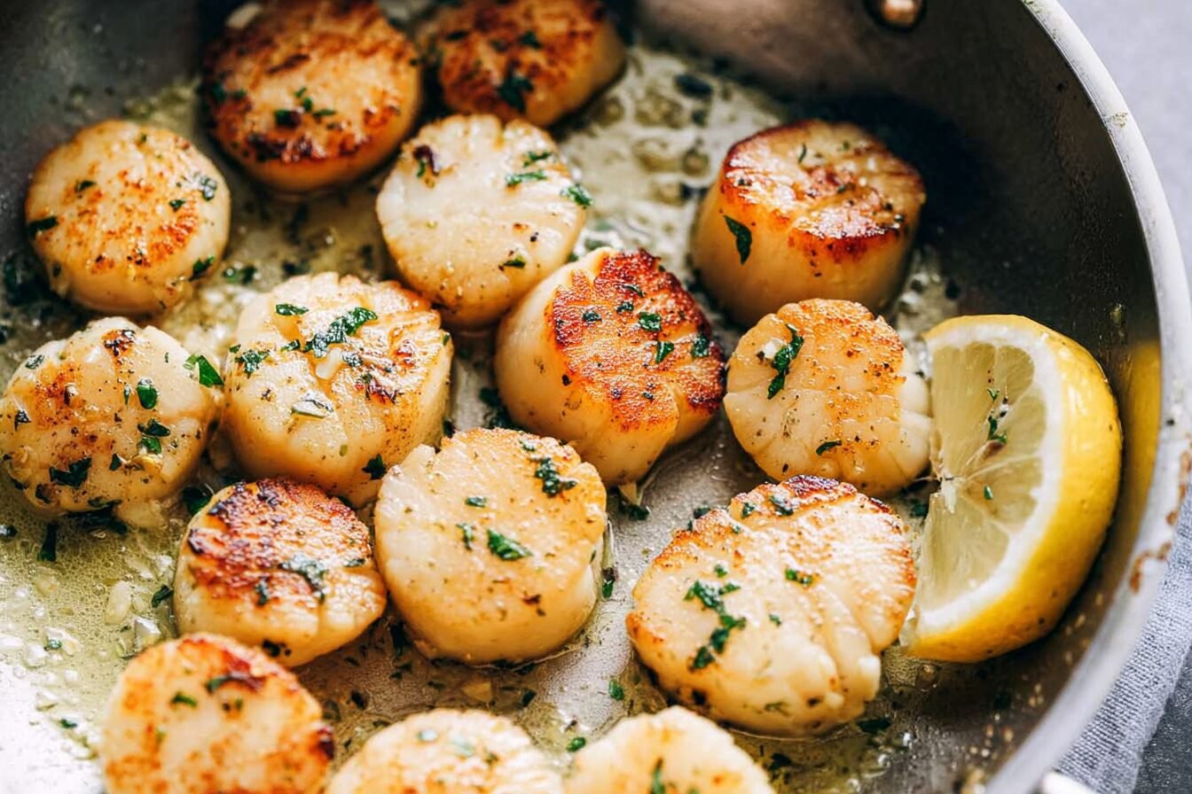 Garlic Butter Herb Scallops