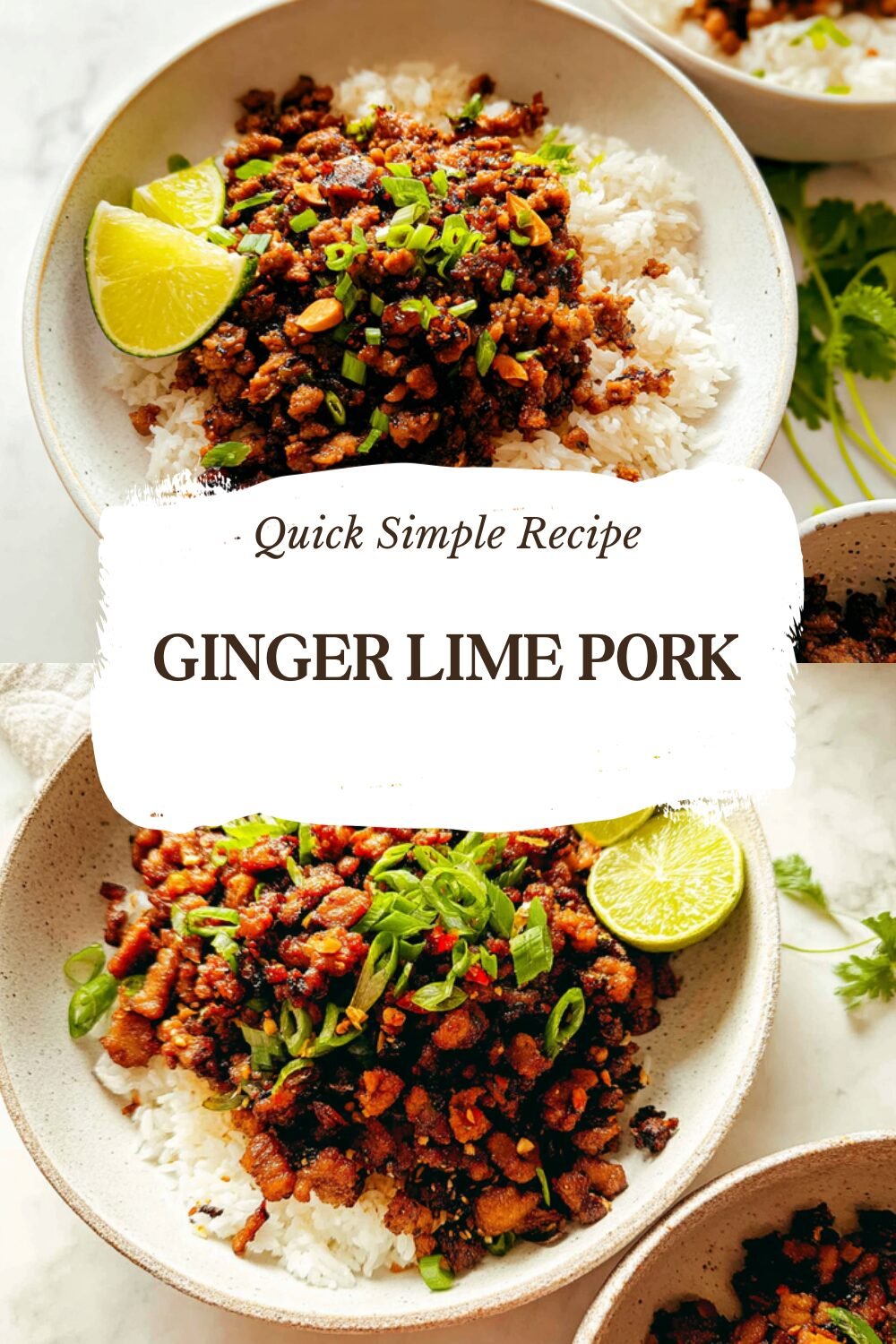 Ginger Lime Pork Served With Fragrant Coconut Rice 7 Ginger Lime Pork