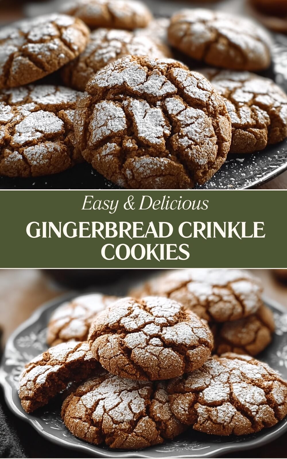 Gingerbread Crinkle Cookies Recipe With Soft Spiced Texture 7 Gingerbread Crinkle Cookies