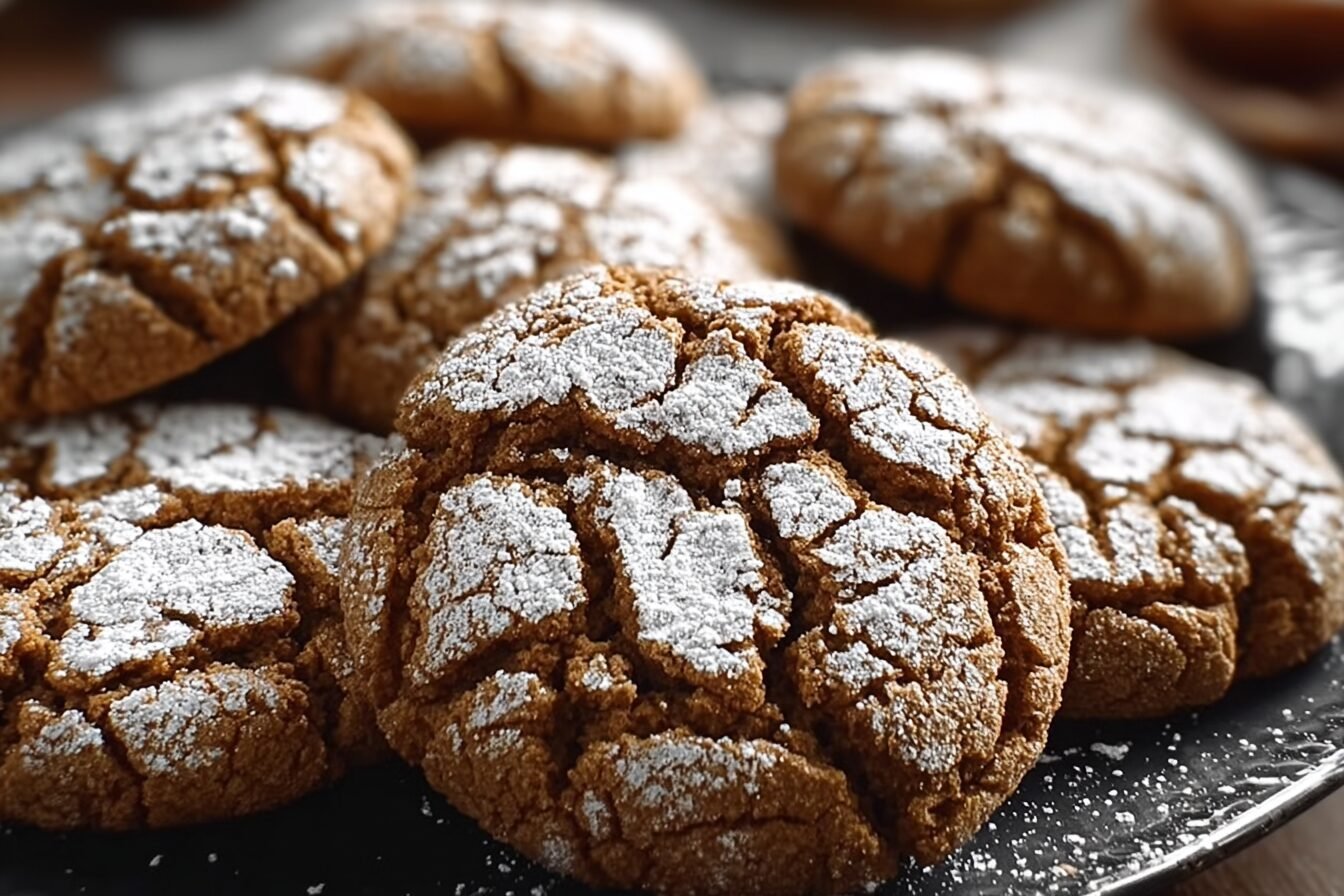 Gingerbread Crinkle Cookies Recipe With Soft Spiced Texture 6 Gingerbread Crinkle Cookies
