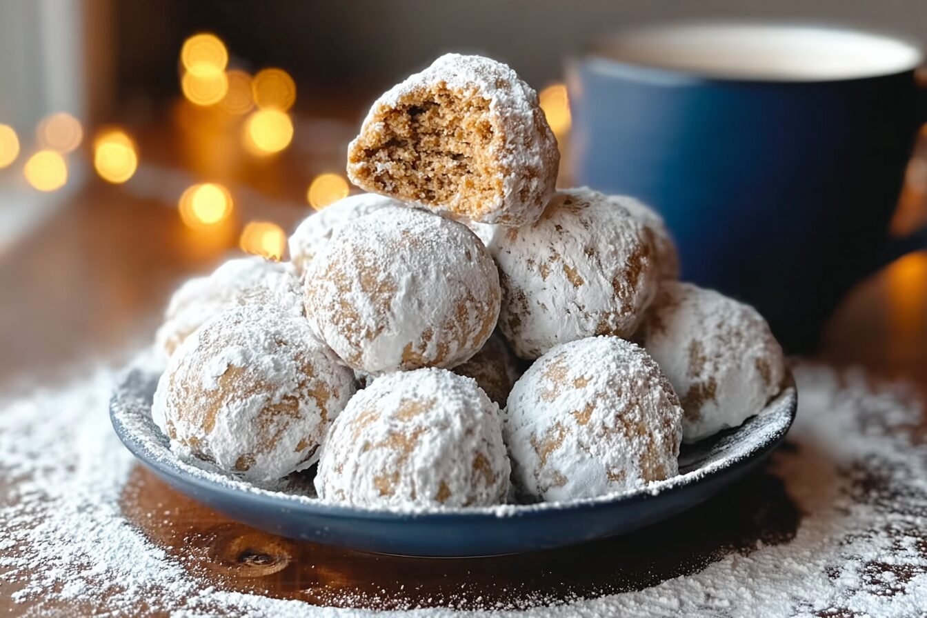 Gingerbread Snowballs Recipe For Soft Spiced Holiday Cookies 6 Gingerbread Snowball Cookies