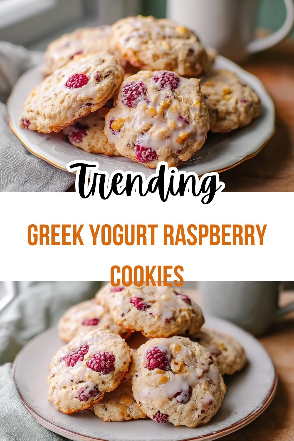 Greek Yogurt Raspberry Cookies