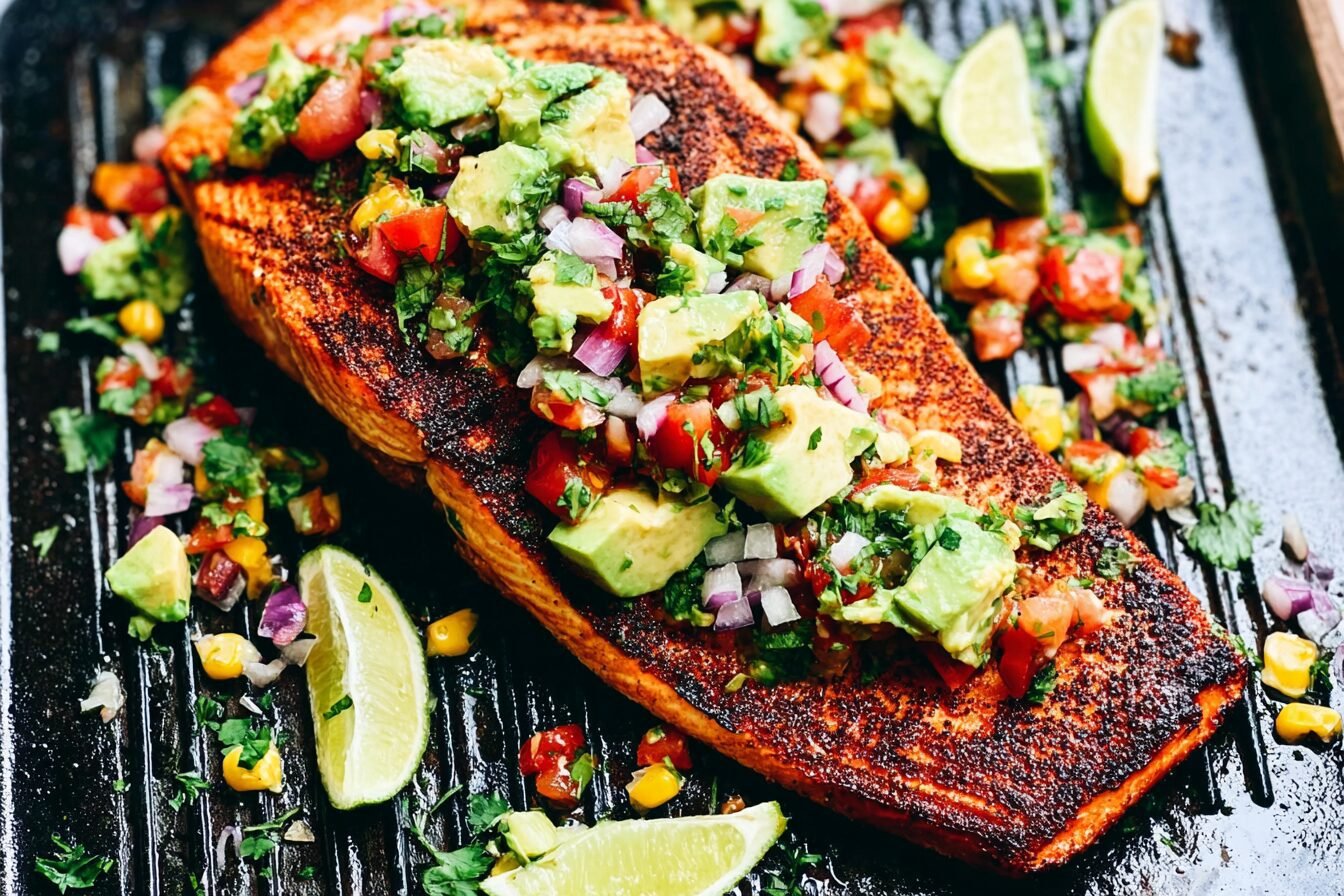 Grilled Salmon With Fresh Avocado Salsa Recipe 6 Grilled Salmon Avocado Salsa