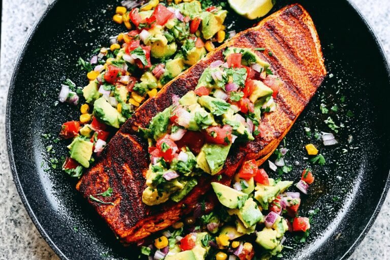Grilled Salmon Avocado Salsa 82.Png