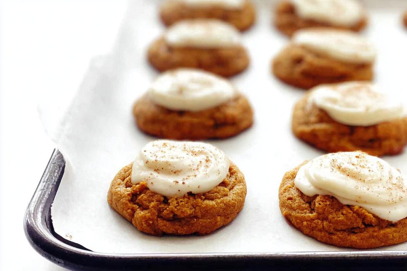 Iced Pumpkin Cookies Recipe With Spiced Frosting For Fall Treats 6 Iced Pumpkin Cookies