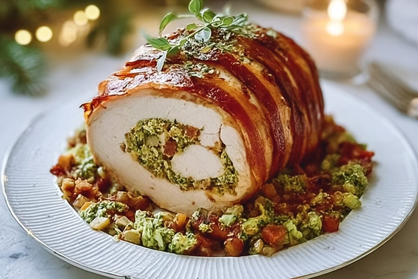 Italian Stuffed Turkey Crown
