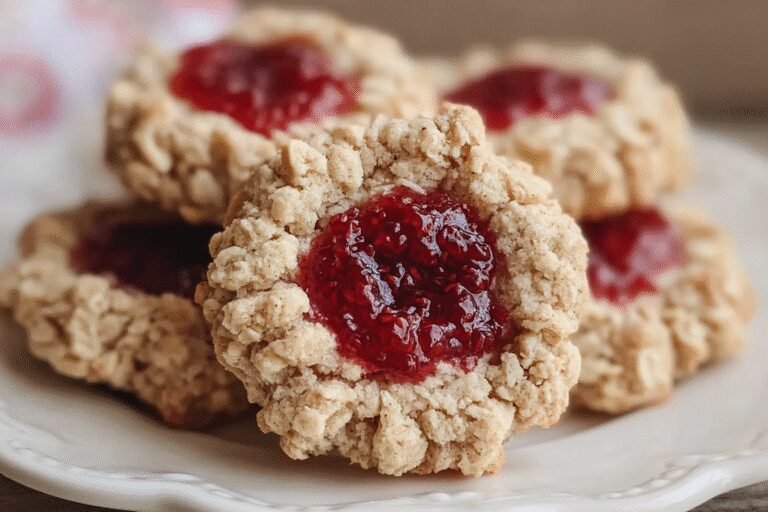 Oatmeal Raspberry Jam Thumbprint Cookies 98.Png