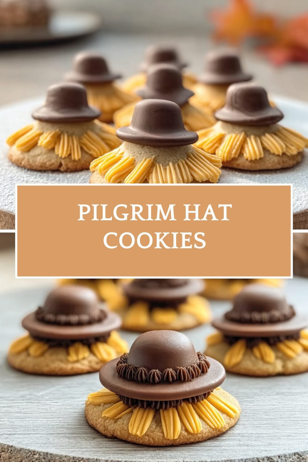 Pilgrim Hat Cookies