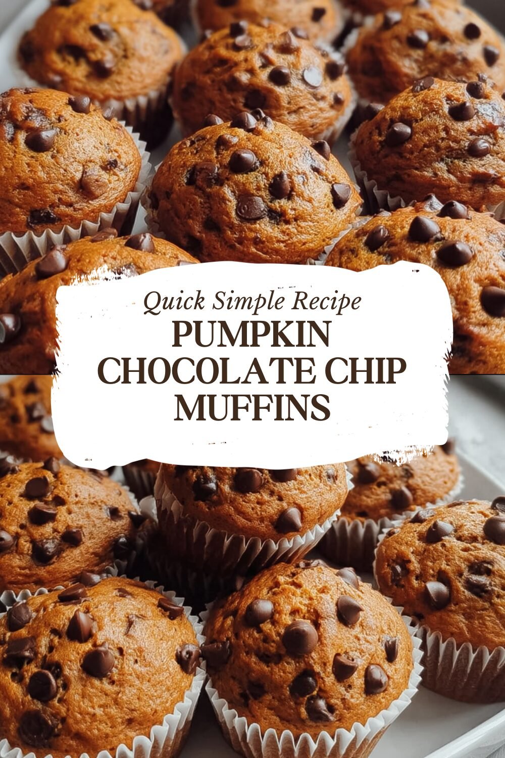 Pumpkin Chocolate Chip Muffins