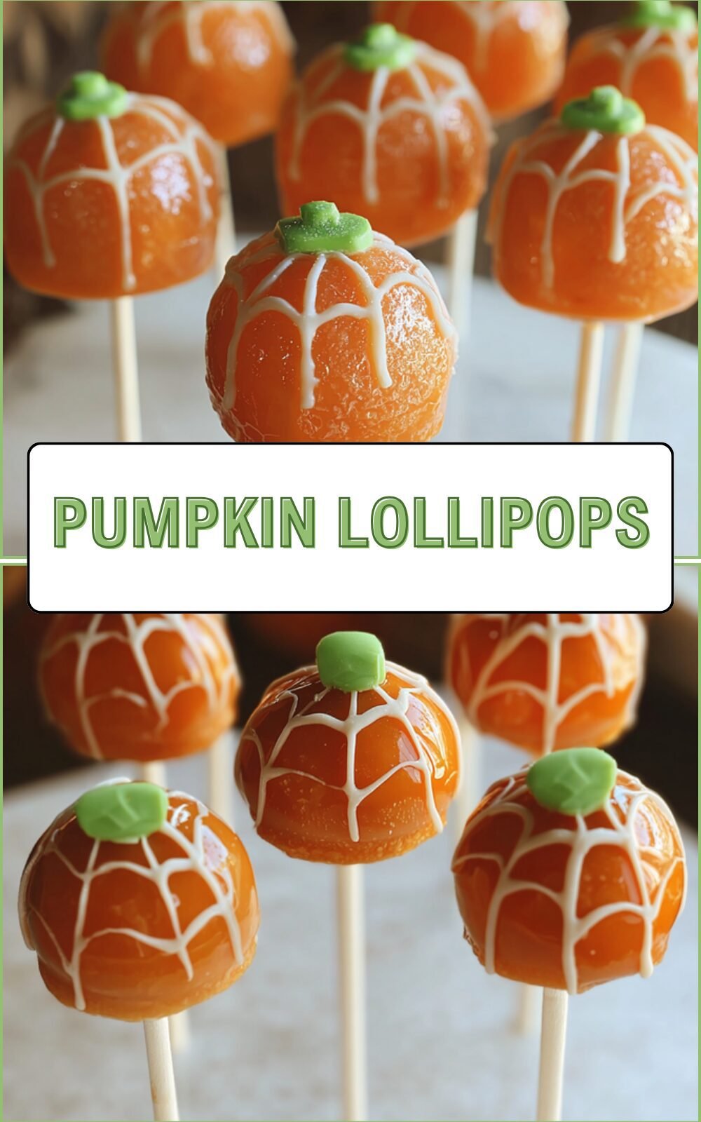 Pumpkin Lollipops