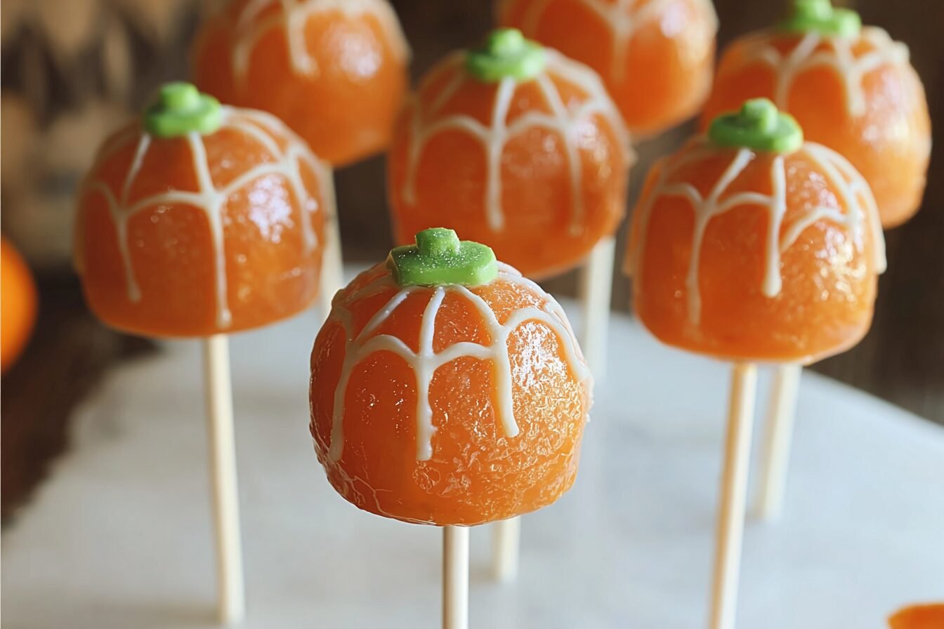 Pumpkin Lollipops