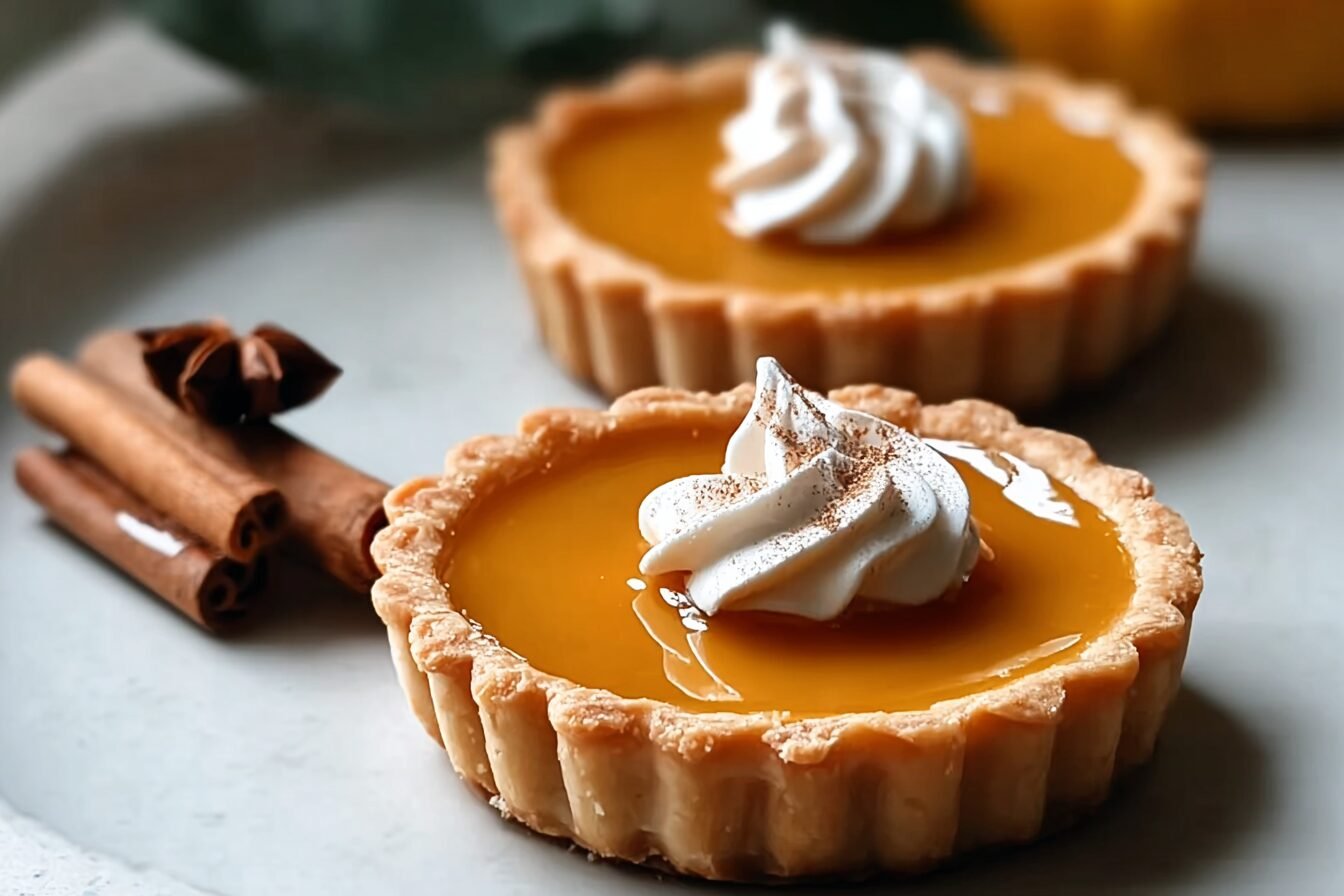 Pumpkin Caramel Tart With Crunchy Candied Walnuts Recipe 6 Pumpkin Spice Caramel Tarts