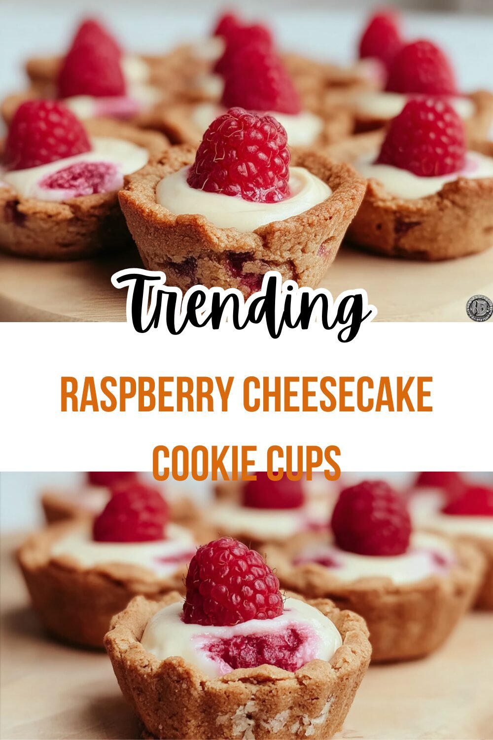 Raspberry Cheesecake Cookie Cups