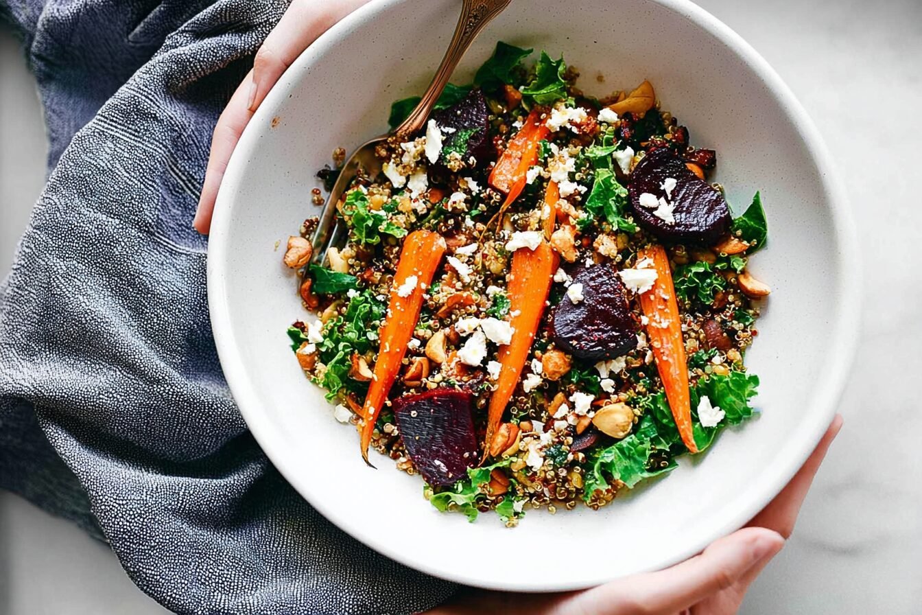 Roasted Beet Quinoa And Carrot Salad