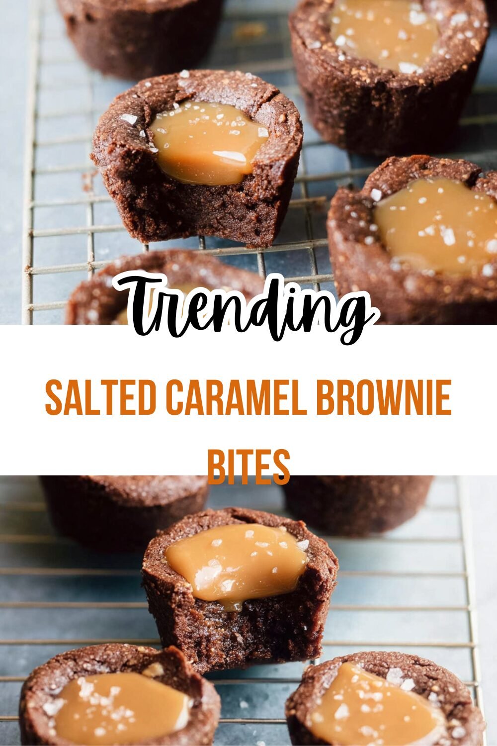 Salted Caramel Brownie Bites