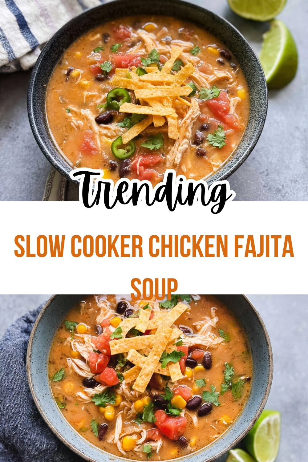 Slow Cooker Chicken Fajita Soup