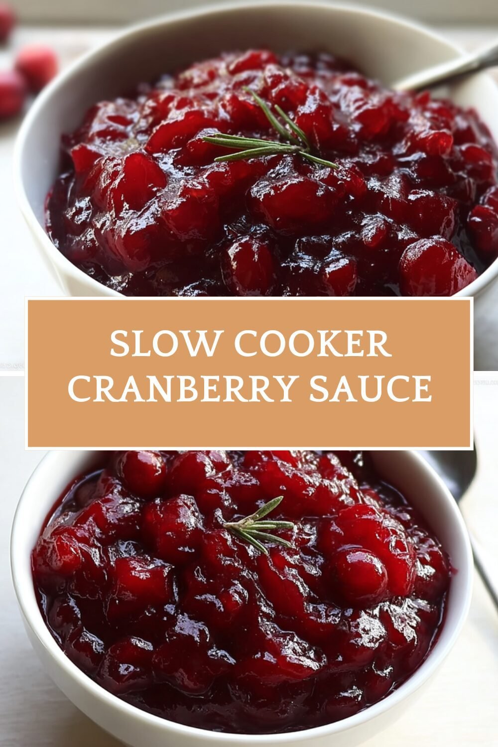 Slow Cooker Cranberry Sauce