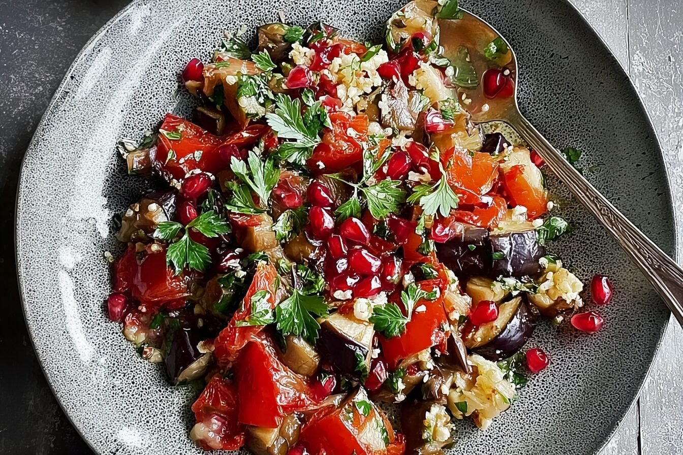 Smoked Aubergine Salad