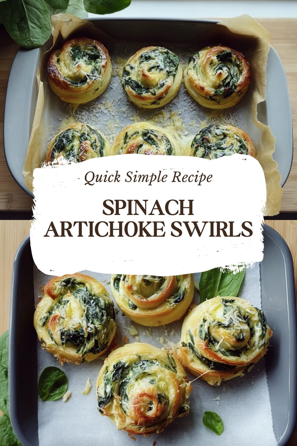 Spinach Artichoke Puff Pastry Pinwheels Recipe For Easy Appetizers 7 Spinach Artichoke Swirls