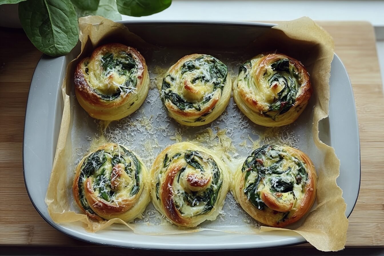 Spinach Artichoke Puff Pastry Pinwheels Recipe For Easy Appetizers 6 Spinach Artichoke Swirls