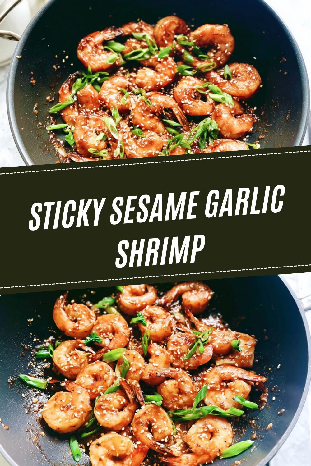 Sticky Sesame Garlic Shrimp