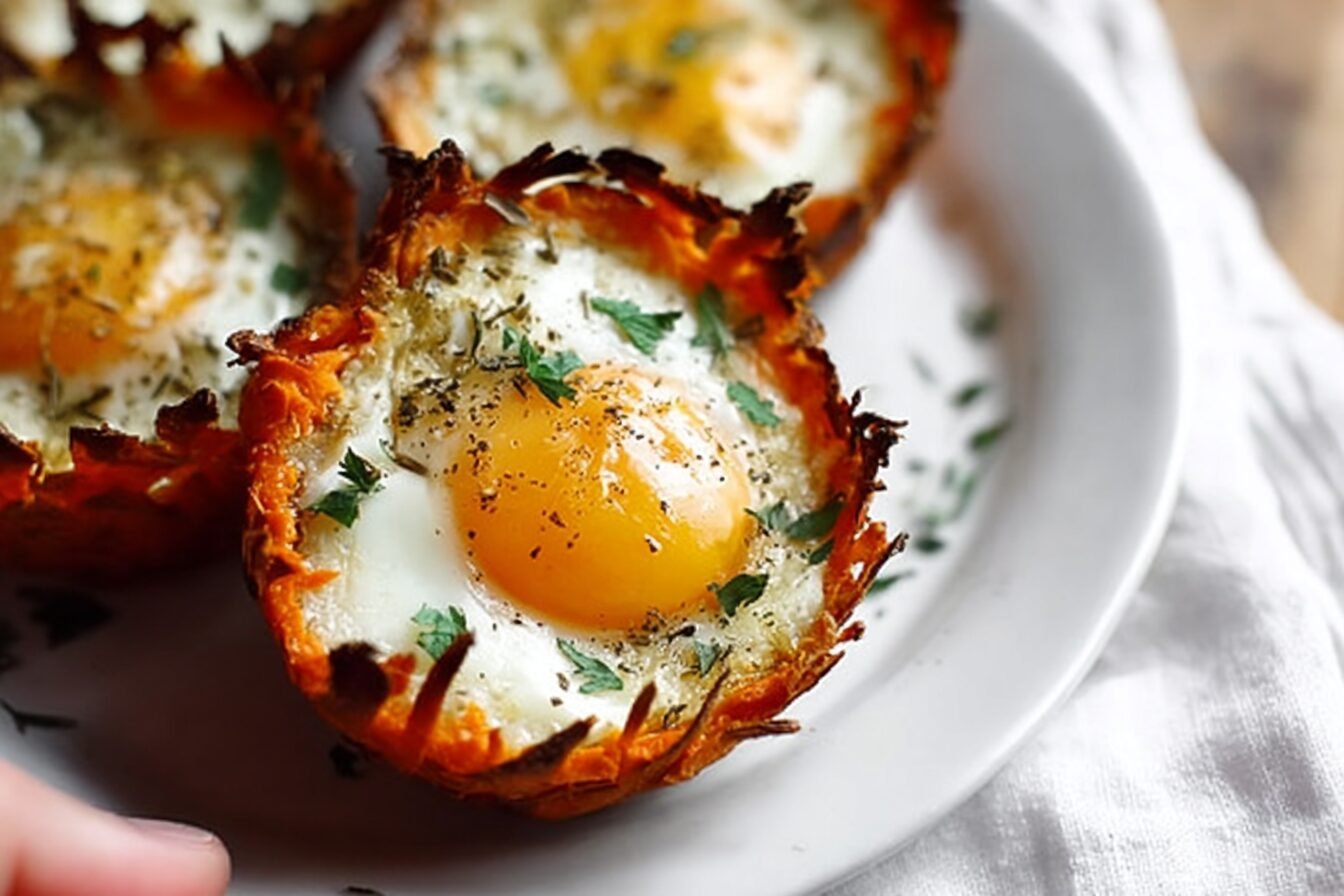 Sweet Potato Baked Egg Cups