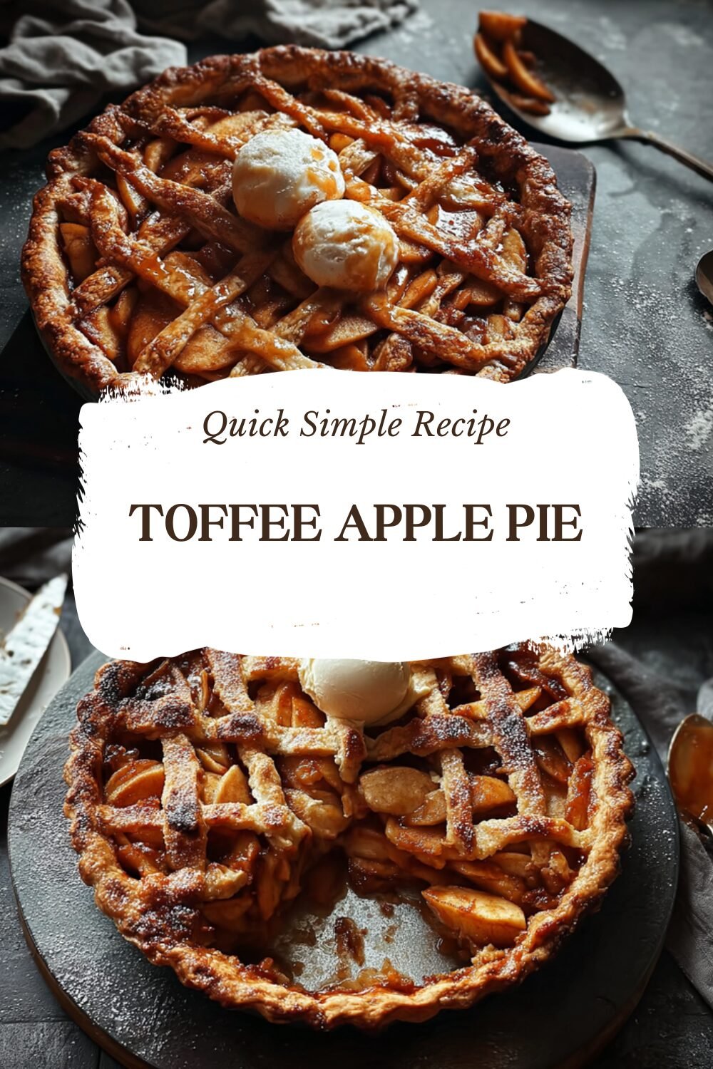 Toffee Crumble Apple Pie Recipe With Sweet And Crunchy Topping 7 Toffee Apple Pie