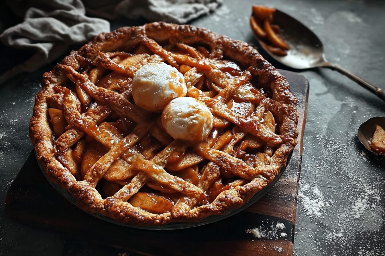 Toffee Crumble Apple Pie Recipe With Sweet And Crunchy Topping 6 Toffee Apple Pie