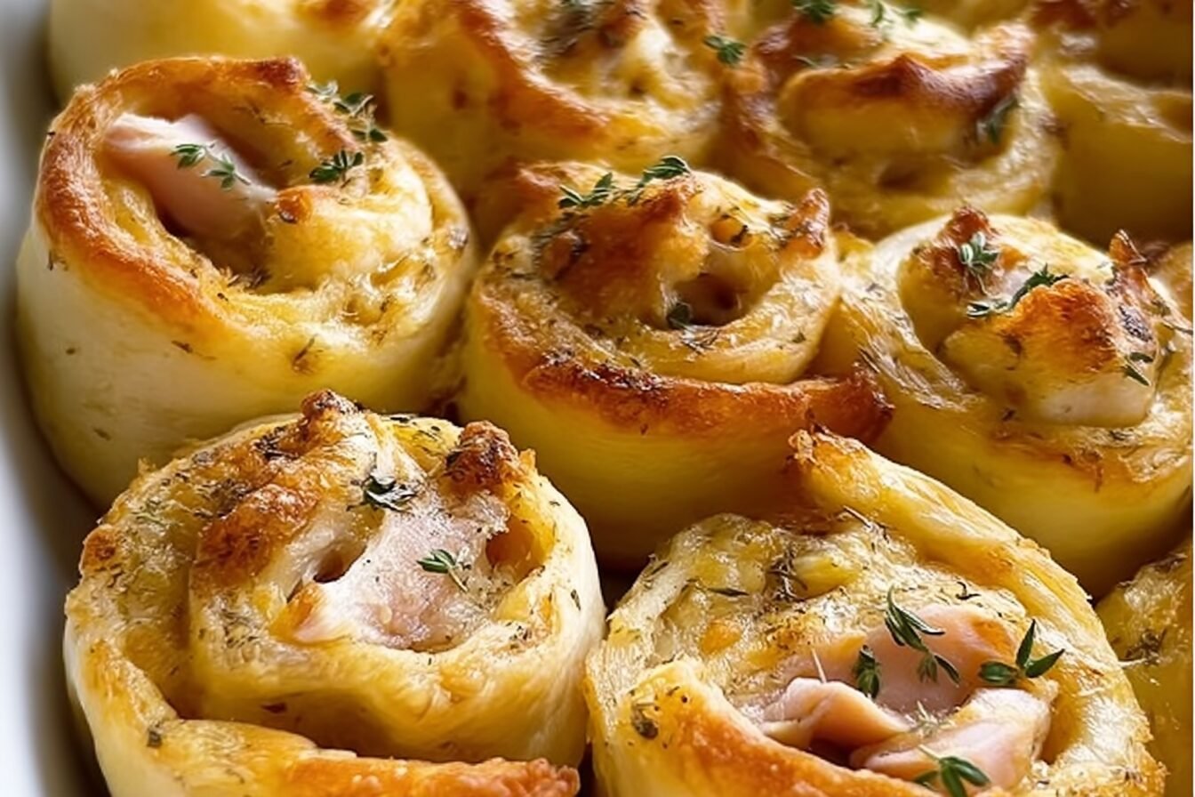 Turkey Cheese Party Rolls